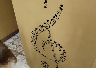 Виолински кључ мурал